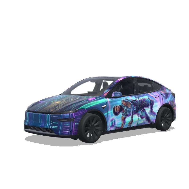 Tesla Model Y (2025+ Premium) custom wrap design