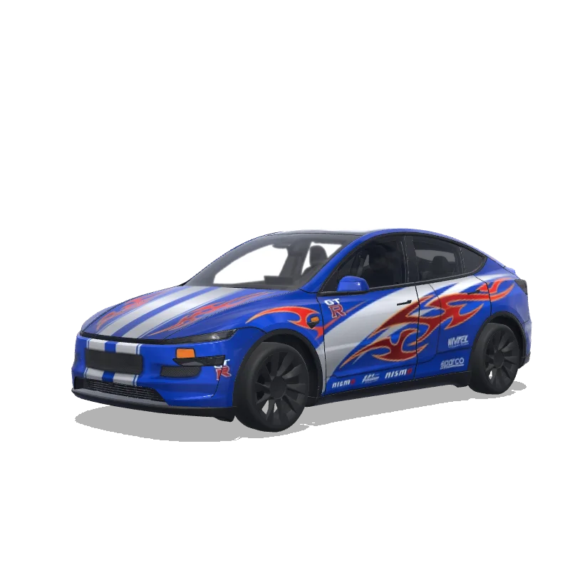 Tesla Model Y (2025+ Premium) custom wrap design