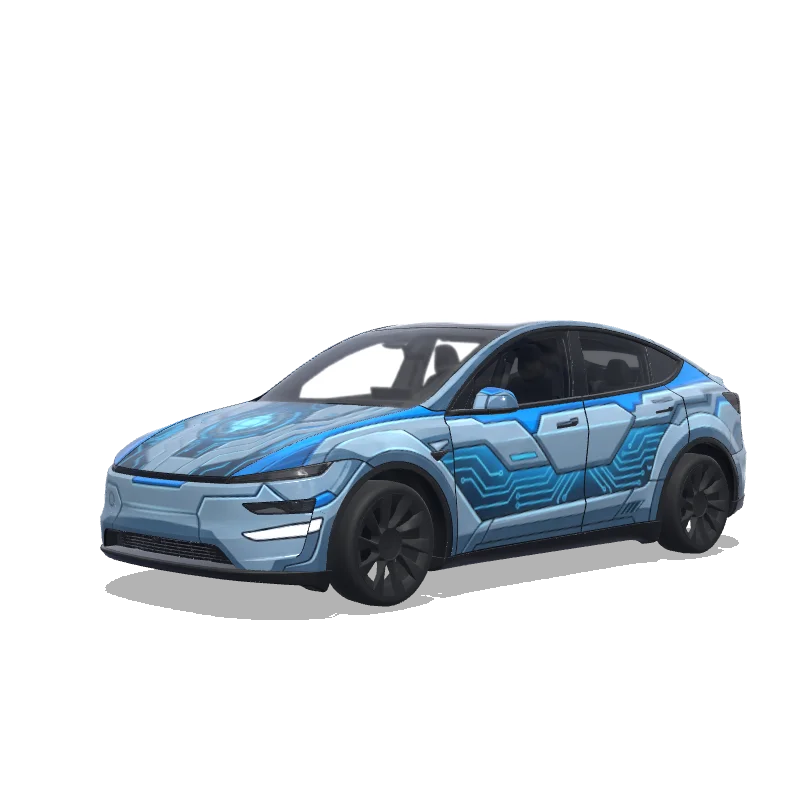 Tesla Model Y (2025+ Premium) custom wrap design