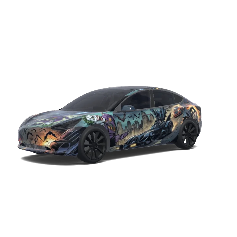 Tesla Model 3 aangepast wrap-ontwerp