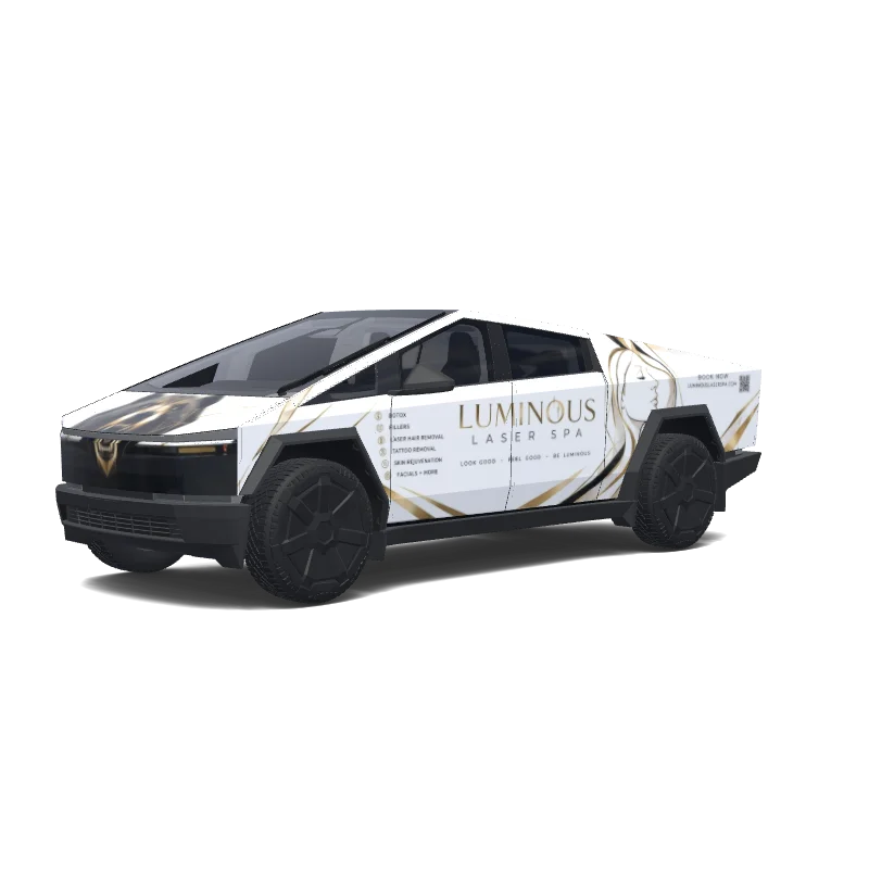 Tesla Cybertruck custom wrap design