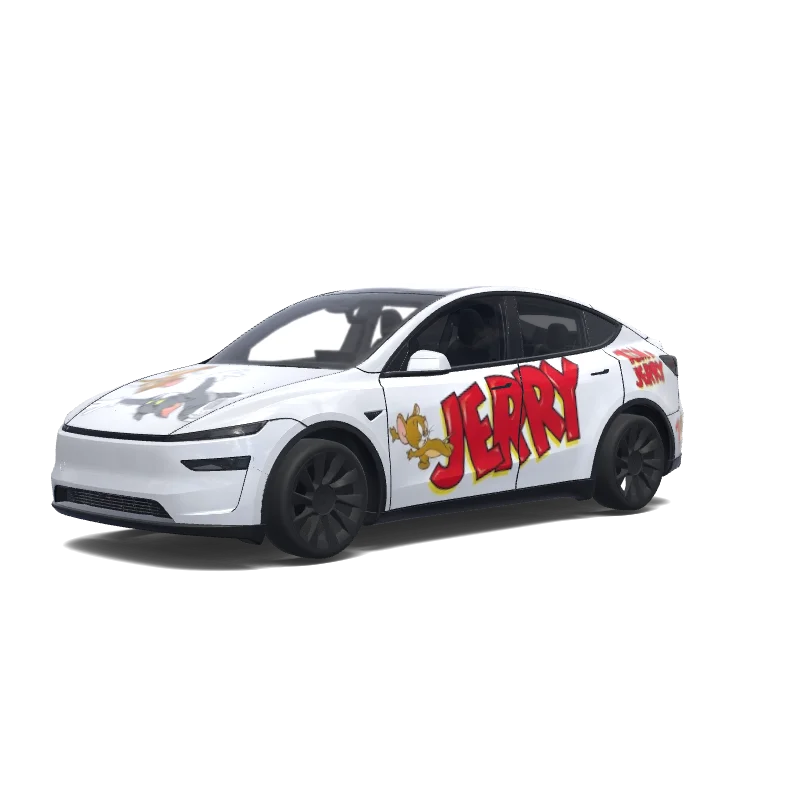 Tesla Model Y (2025+ Premium) tilpasset wrap-design