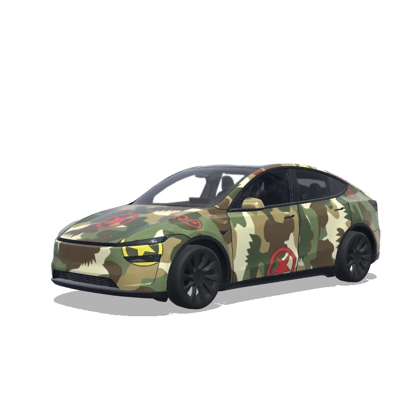 Diseño de wrap personalizado para Tesla Model Y (2025+ Premium)
