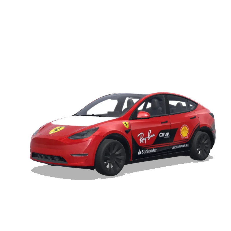Tesla Model Y custom wrap design