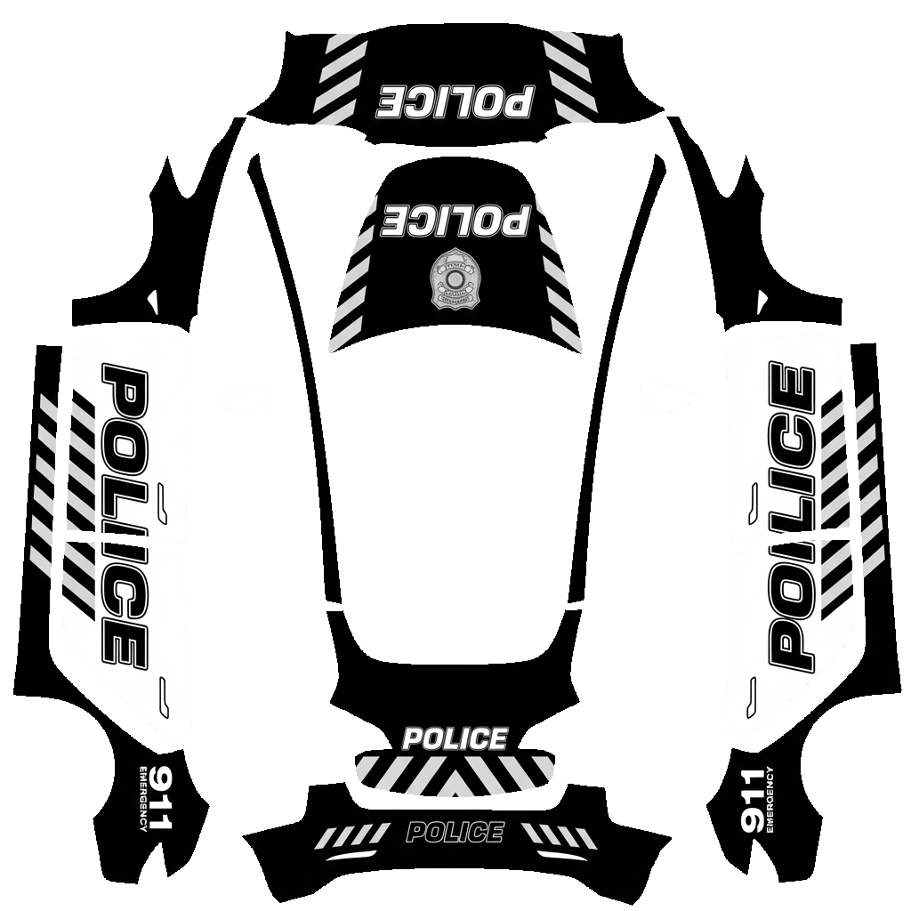 Model 3 Wrap Design - flat wrap PNG for Model 3 Paint Shop