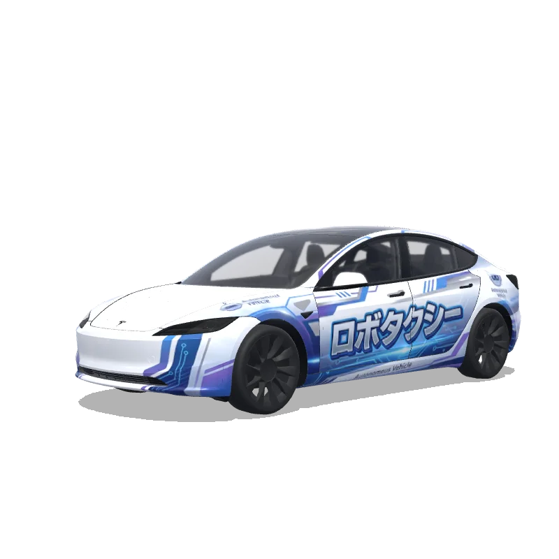 Tesla Model 3 (2024+ Standard/Premium) custom wrap design