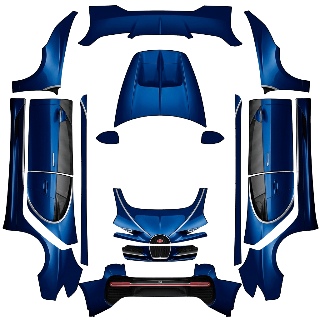 Model 3 Wrap Design - flat wrap PNG for Model 3 (2024+ Performance) Paint Shop