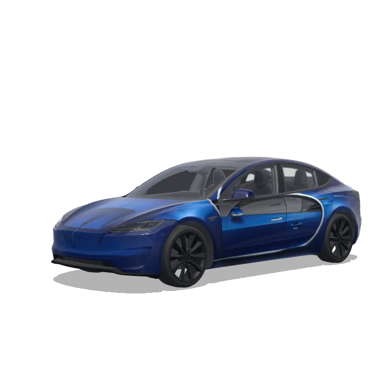 Individuelles Folierungsdesign für Tesla Model 3 (2024+ Performance)