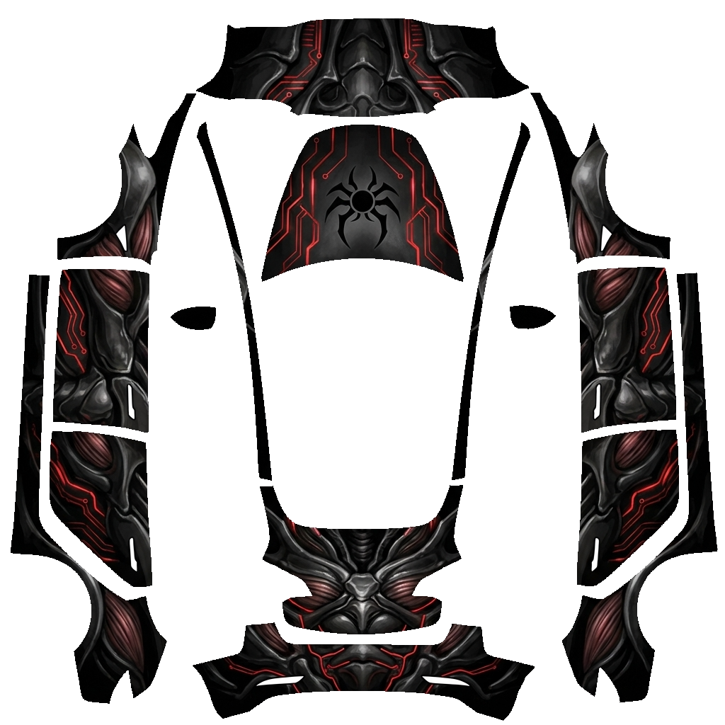 Model 3 Wrap Design - flat wrap PNG for Model 3 Paint Shop