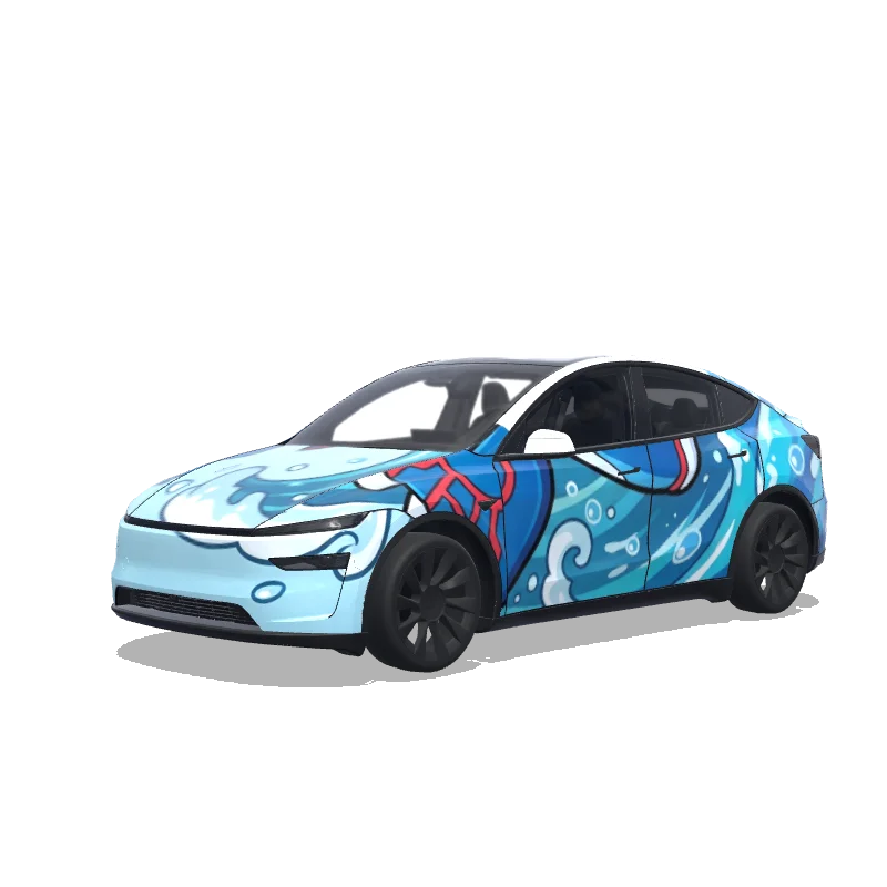 Tesla Model Y (2025+ Premium) custom wrap design