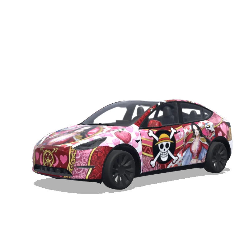 Tesla Model Y custom wrap design