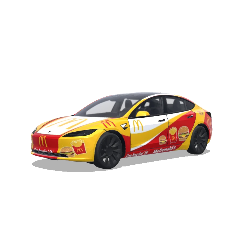 Tesla Model 3 (2024+ Standard/Premium) custom wrap design