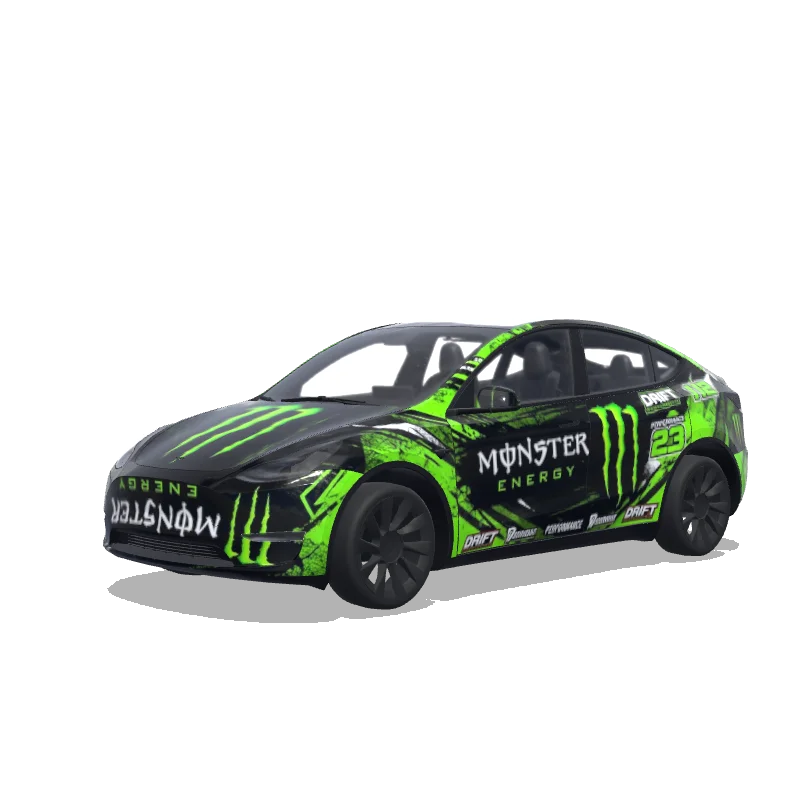 Tesla Model Y tilpasset wrap-design