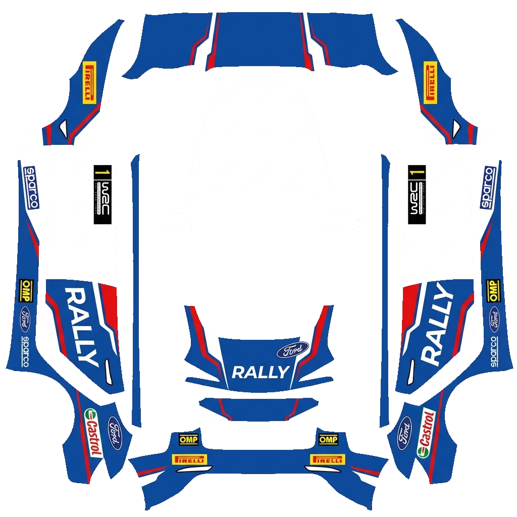 Model 3 Wrap Design - flat wrap PNG for Model 3 (2024+ Standard/Premium) Paint Shop