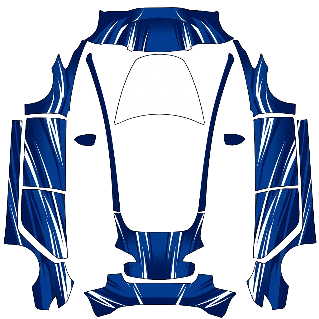 Model 3 Wrap Design - flat wrap PNG for Model 3 Paint Shop