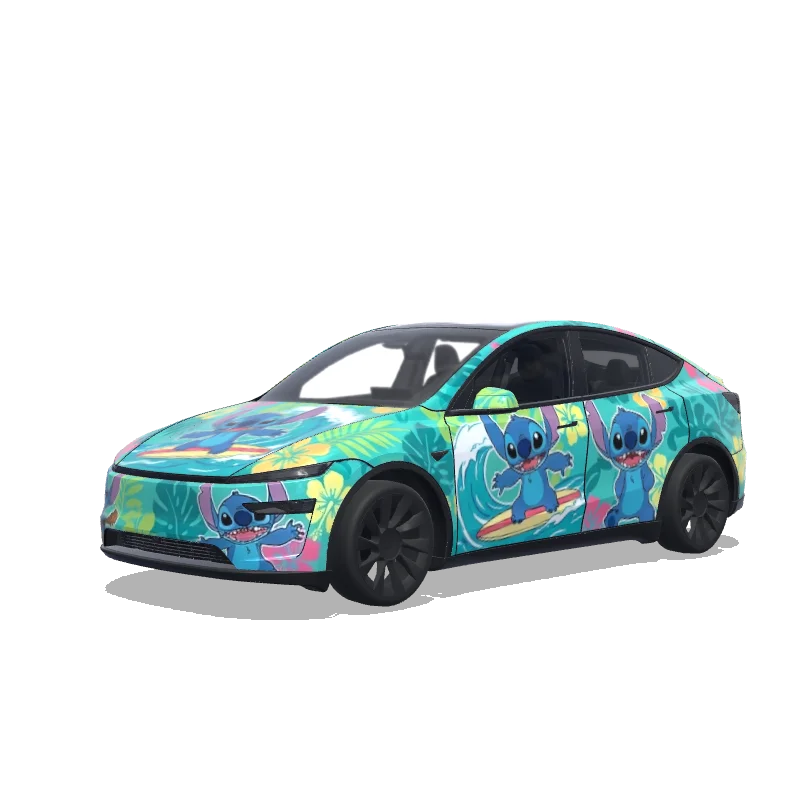 Tesla Model Y (2025+ Premium) tilpasset wrap-design