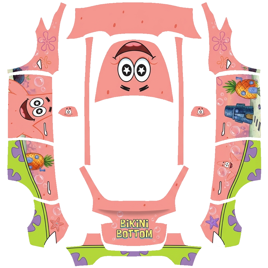 Model Y Wrap Design - flat wrap PNG for Model Y Paint Shop