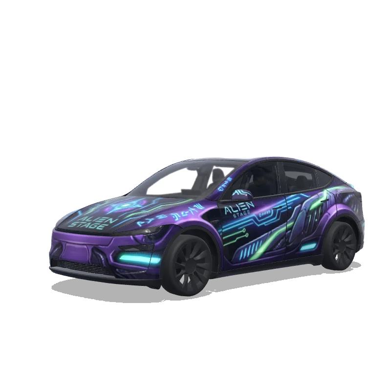 Tesla Model Y (2025+ Premium) custom wrap design