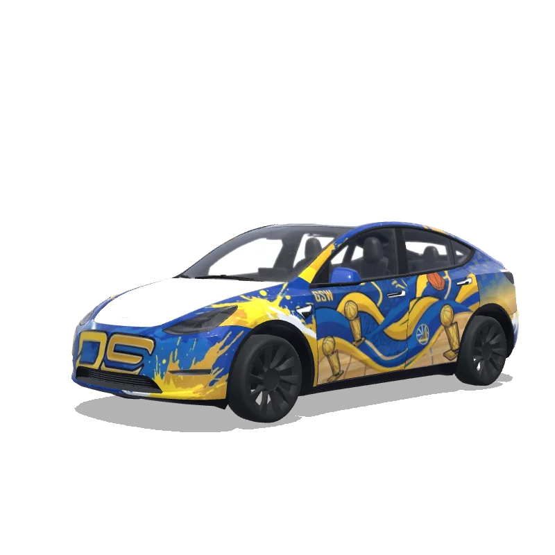 Tesla Model Y custom wrap design