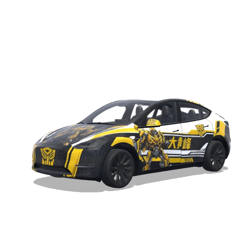 Tesla Model Y custom wrap design