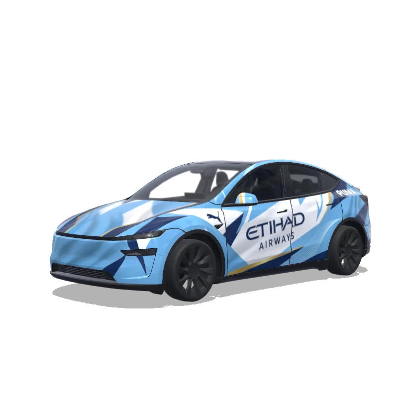 Tesla Model Y (2025+ Premium) custom wrap design
