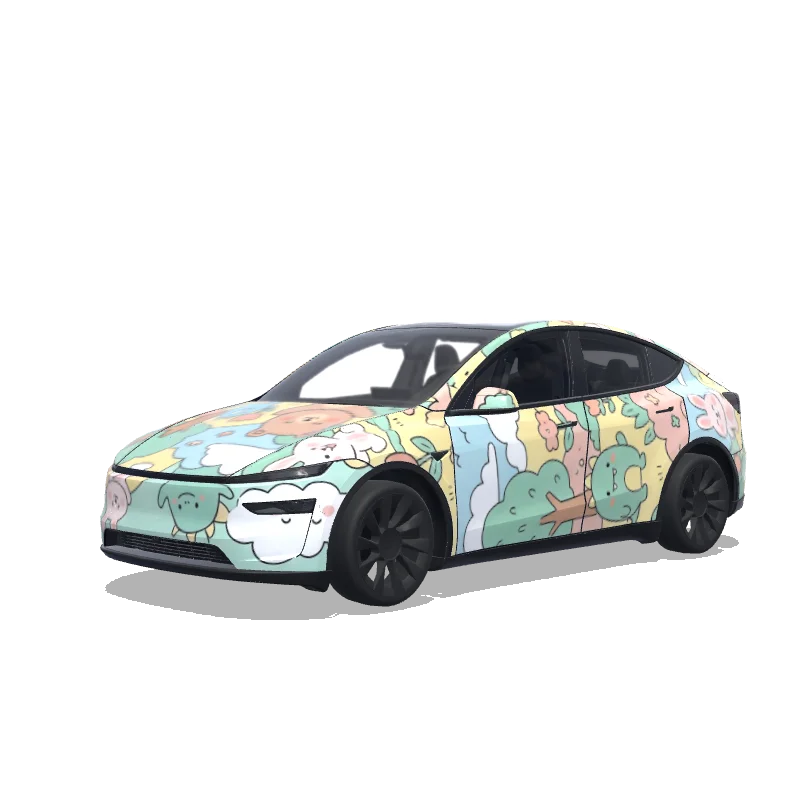 Tesla Model Y (2025+ Premium) custom wrap design
