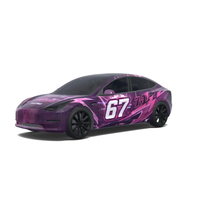 Tesla Model 3 custom wrap design