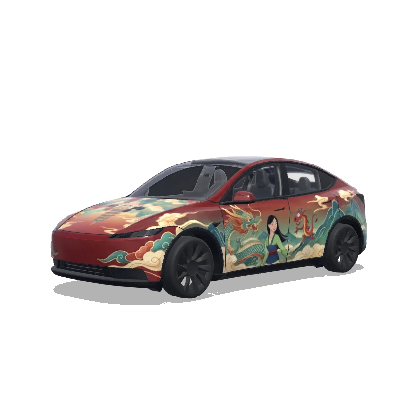 Tesla Model Y (2025+ Standard) custom wrap design