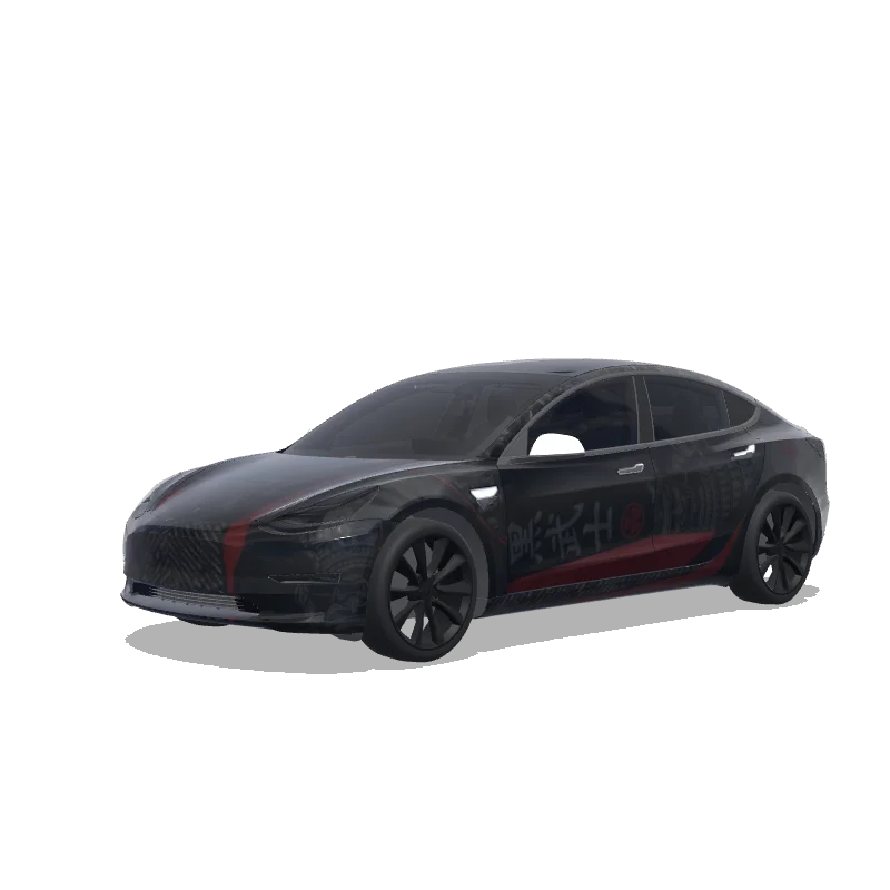 Tesla Model 3 custom wrap design