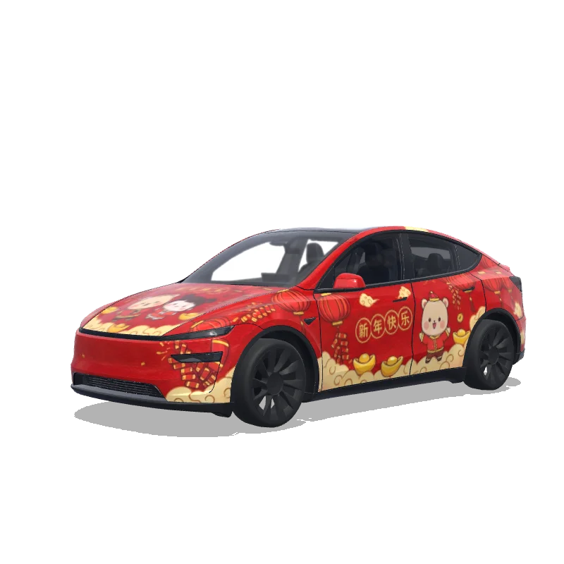 Tesla Model Y (2025+ Performance) custom wrap design
