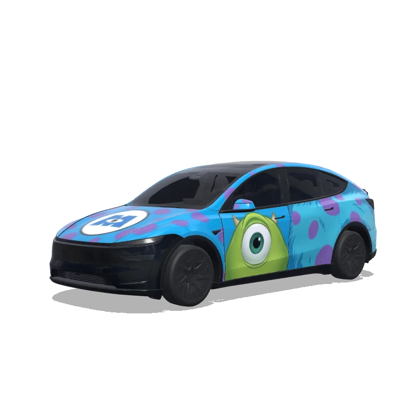 Tesla Model Y L custom wrap design