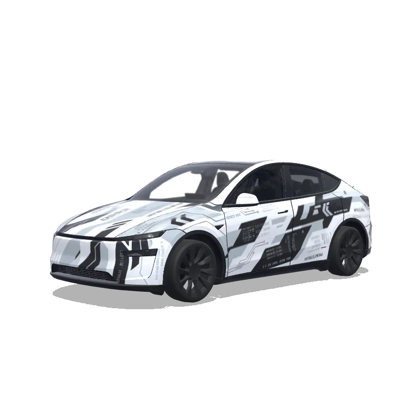 Tesla Model Y (2025+ Premium) custom wrap design