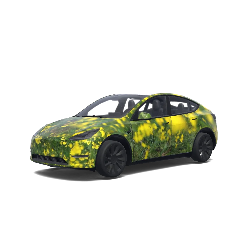 Tesla Model Y custom wrap design