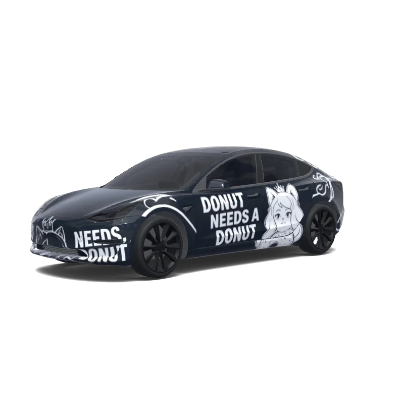 Tesla Model 3 custom wrap design