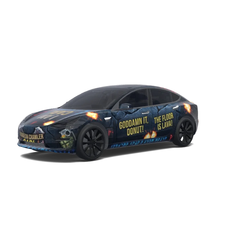 Tesla Model 3 custom wrap design