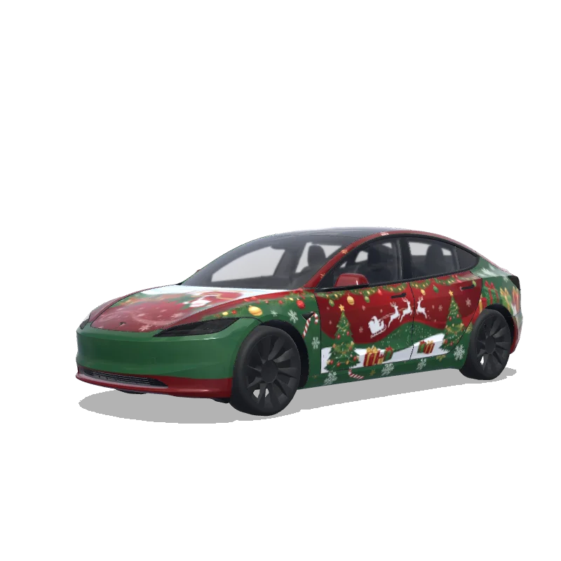 Tesla Model 3 (2024+ Standard/Premium) custom wrap design