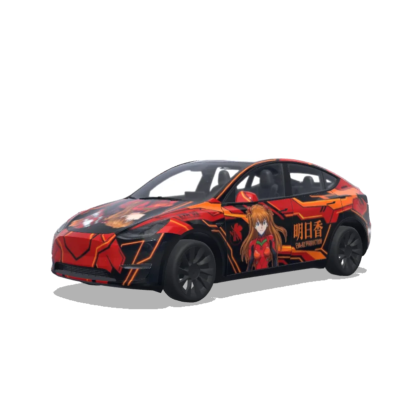 Tesla Model Y custom wrap design