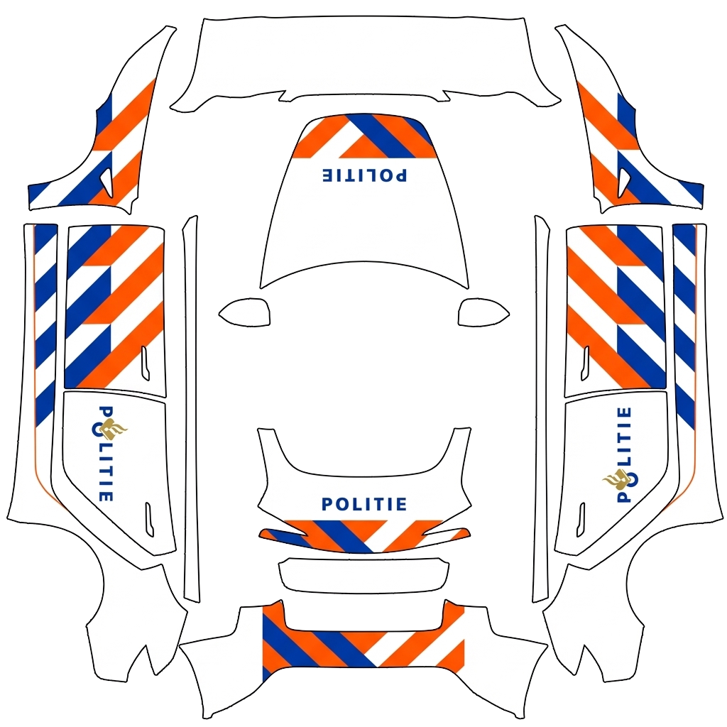 Model 3 Wrap Design - flat wrap PNG for Model 3 (2024+ Standard/Premium) Paint Shop