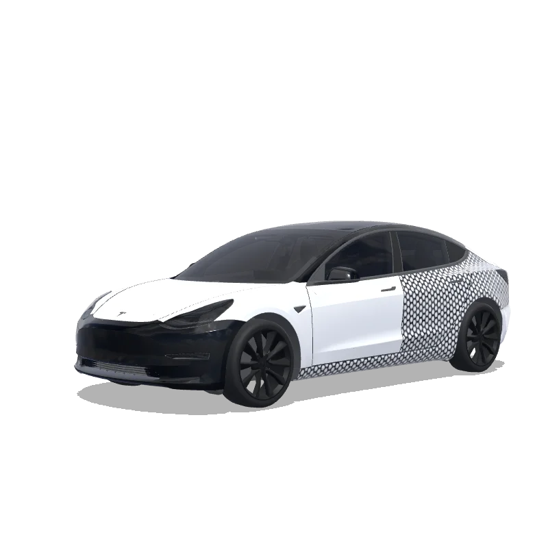 Tesla Model 3 カスタムラップデザイン