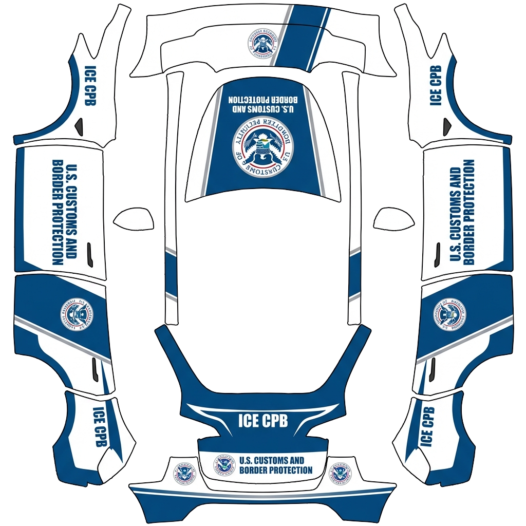 Model Y Wrap Design - flat wrap PNG for Model Y Paint Shop