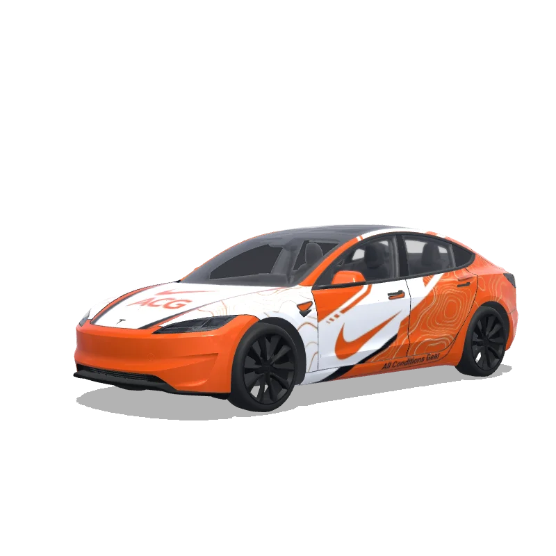Tesla Model 3 (2024+ Performance) custom wrap design
