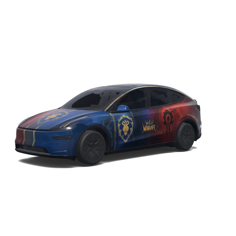 Tesla Model Y L custom wrap design