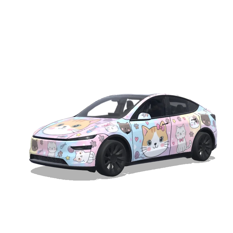 Tesla Model Y (2025+ Premium) custom wrap design
