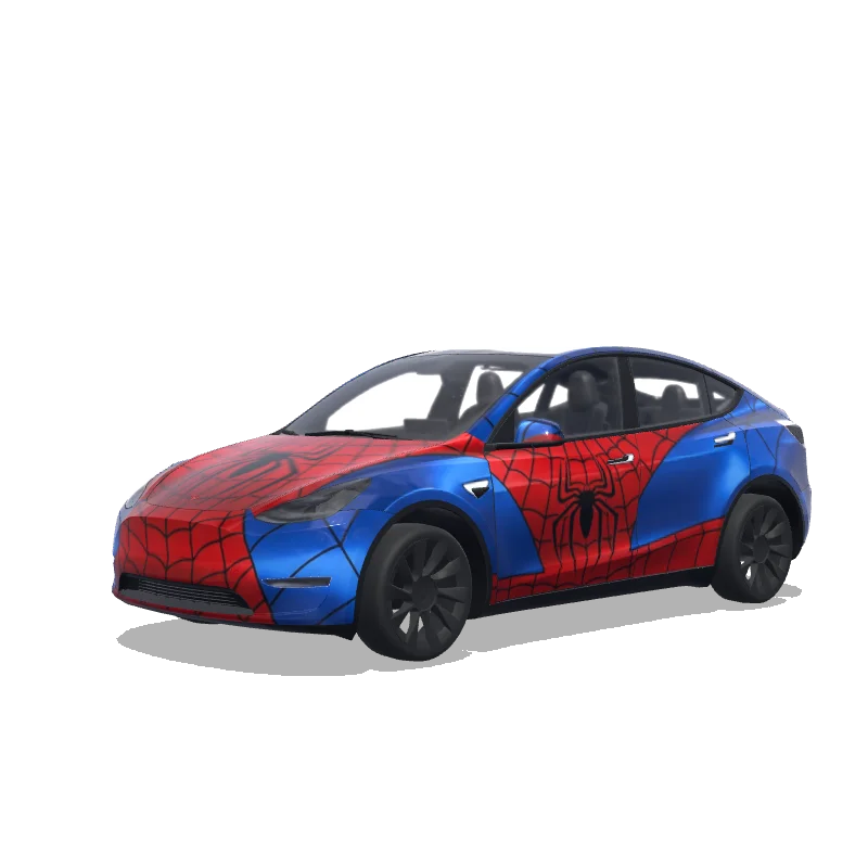 Tesla Model Y tilpasset wrap-design