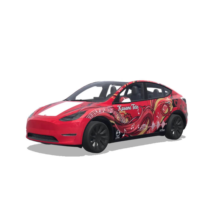 Tesla Model Y custom wrap design