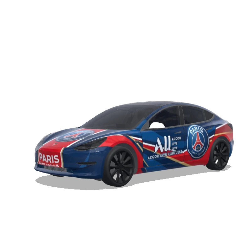 Tesla Model 3 custom wrap design