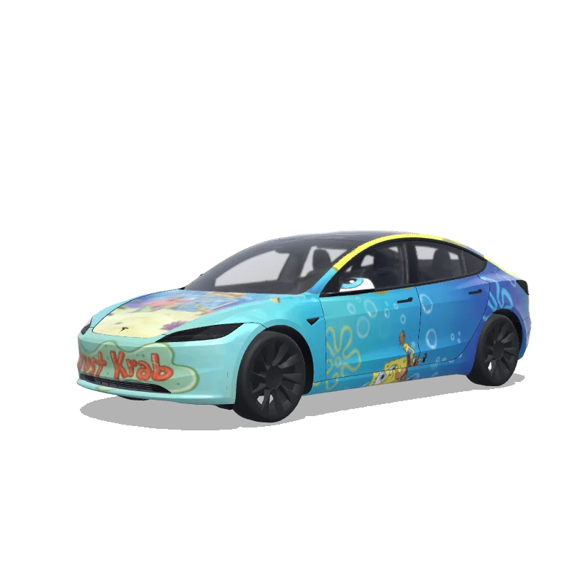 SpongeBob - Tesla Model 3 (2024+ Standard/Premium) wrap