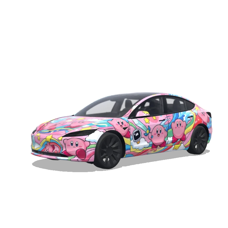 Tesla Model 3 (2024+ Standard/Premium) custom wrap design