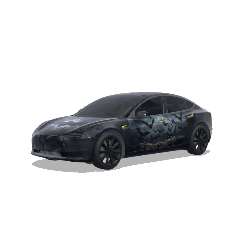 Tesla Model 3 custom wrap design
