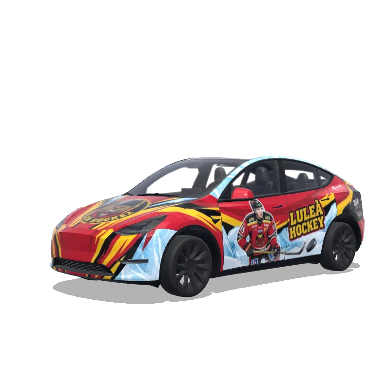 Tesla Model Y custom wrap design